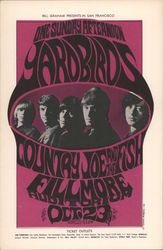 1966 Yardbirds at the Fillmore San Francisco, CA Large Format Postcard Large Format Postcard Large Format Postcard