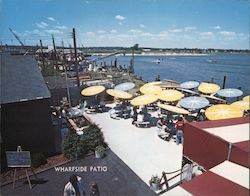 Baker's Wharfside Restaurant Large Format Postcard