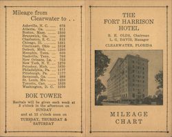 The Fort Harrison Hotel Clearwater, FL Ephemera Ephemera Ephemera