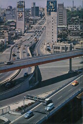 Highway at Akaska-Mitsuke Large Format Postcard