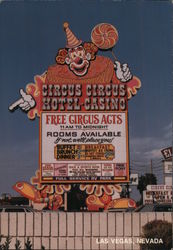 Circus Circus Hotel/Casino The World's Most Unique Family Resort Large Format Postcard