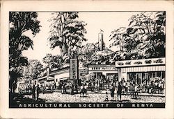 Agricultural Society of Kenya - Part of the Trade Area in Jamhuri Park Large Format Postcard
