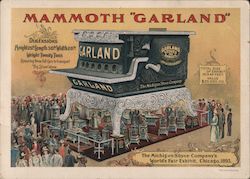 The Michigan Stove Company's Mammoth Garland Stove Chicago, IL 1893 World's Columbian Exposition Trade Card Trade Card Trade Card