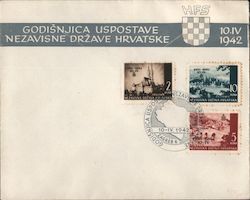Croatia Postage Stamps 1942 Cover