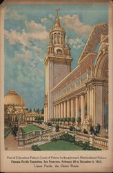 Part of Education Palace Panama-Pacific Exposition San Francisco, CA Large Format Postcard Large Format Postcard Large Format Postcard