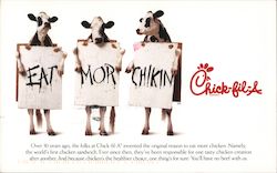 Chick-fil-a Eat More Chicken Modern (1970's to Present) Large Format Postcard Large Format Postcard Large Format Postcard