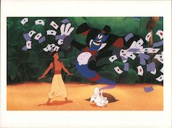 Real Magic tricks - cartperformed by a genie . Aladdin Large Format Postcard
