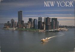 Aerial View of New York Large Format Postcard