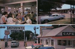 Texas Longhorn Motel Large Format Postcard