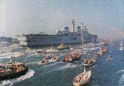 The Homecoming - R05 HMS Invincible Large Format Postcard