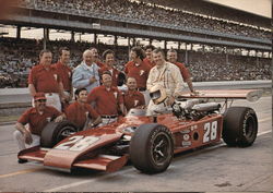 Bob Harkey, USAC racecar driver Large Format Postcard