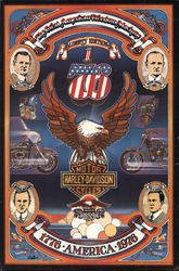 The Great American Freedom Machine Harley-Davidson Motor Cycles Large Format Postcard