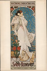 Farewell America Tour 1905–1906 - Sarah Bernhardt Art Large Format Postcard Large Format Postcard Large Format Postcard