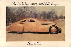 The Fabulous $100,000 Rolls Royce Sports Car Large Format Postcard