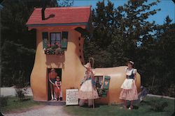 Mother Goose Land Storytown USA Large Format Postcard