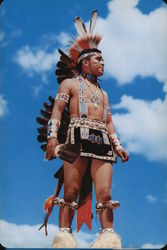 The Indian Village Large Format Postcard