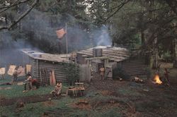 Reconstruction of Fort Clatsop Astoria, OR Dan Dattilio Large Format Postcard Large Format Postcard Large Format Postcard