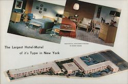 Travelers Hotel-Motel at La Guardia Airport Large Format Postcard