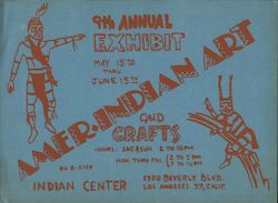 Amer-Indian Art and Crafts 9th Annual Exhibit Los Angeles, CA Large Format Postcard Large Format Postcard Large Format Postcard