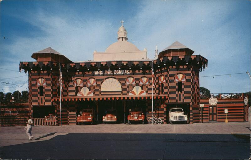 The famous Fire House, Parque de Bombas, built 1883 Ponce Puerto Rico