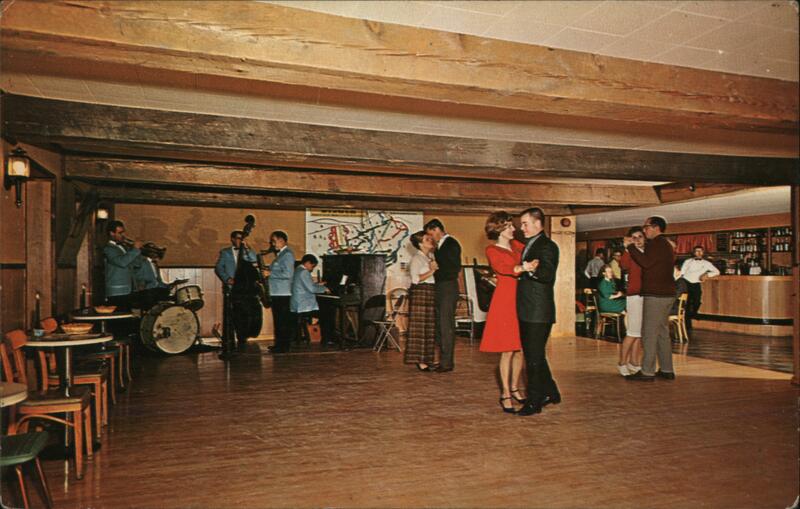 Wedel-Inn interior dance floor and lounge Montgomery Center Vermont