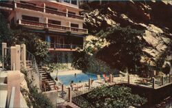 La Alberca Tropical Del Hotel Postcard