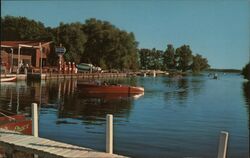 Ken Harkless Wawasee Boat Co. Postcard