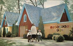 Entrance to Story Land Zoo Postcard