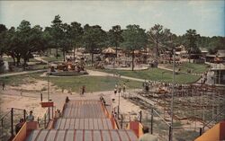 Amusement Park, Six Gun Territory Postcard