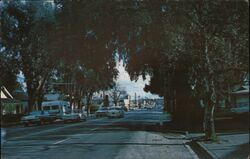 Street View of Cloverdale, California Postcard