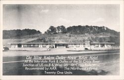 The Ultra Modern Dalles House Motor Hotel Postcard