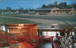 Light's Motel and Restaurant Postcard
