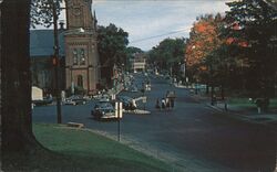 View Down Main Street Postcard
