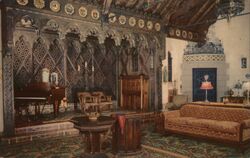 The Music Room of Scotty's Castle Postcard