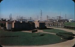 South Gate Electric Substation Postcard