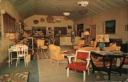 Stove Pipe Wells Hotel Lounge Postcard