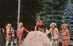 Abenaki Indian Shop Historical Marker Postcard