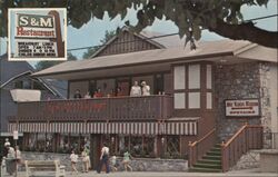 S & M Restaurant Postcard