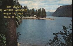 1967 Swimming Area Boy Scout 12th World Jamboree Postcard