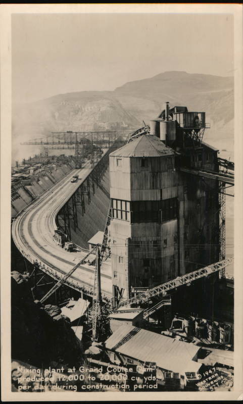 Mixing Plant at Grand Coulee Dam Washington