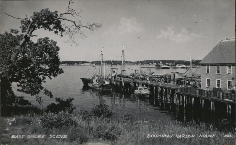 East Shore Scene Boothbay Harbor Maine
