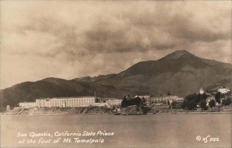 San Quentin, California state prison at the foot of Mt. Tamalpais