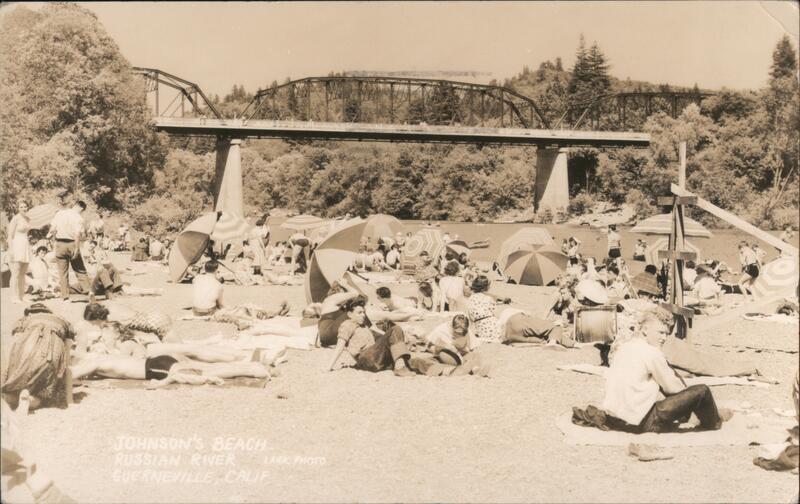 Johnson's Beach, Russian River. Guerneville, Calif. California