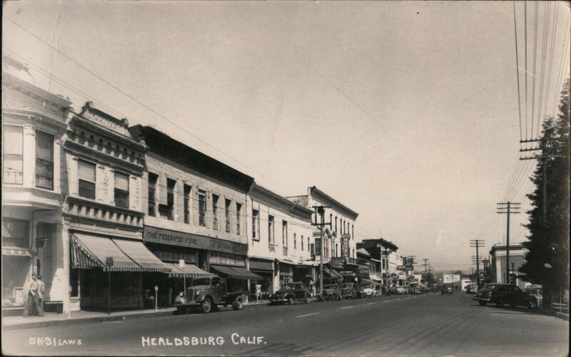 Business District Healdsburg California