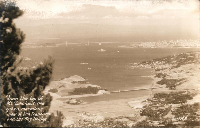 View of San Francisco from Top of Mt. Tamalpais California