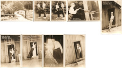 Lot of 8 Mystery Spot Real Photo Views Postcard