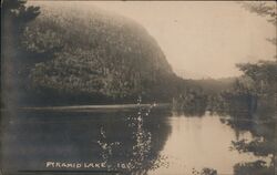 Pyramid Lake Maine or New York? Postcard