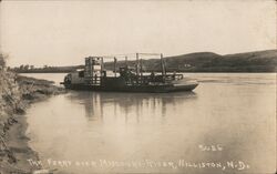 The Ferry over Missouri River Postcard