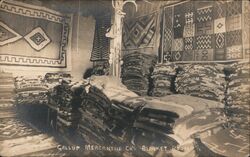 Gallup Mercantile Co's Blanket Room Postcard