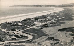 Aerial View of the Beach and Ocean Postcard